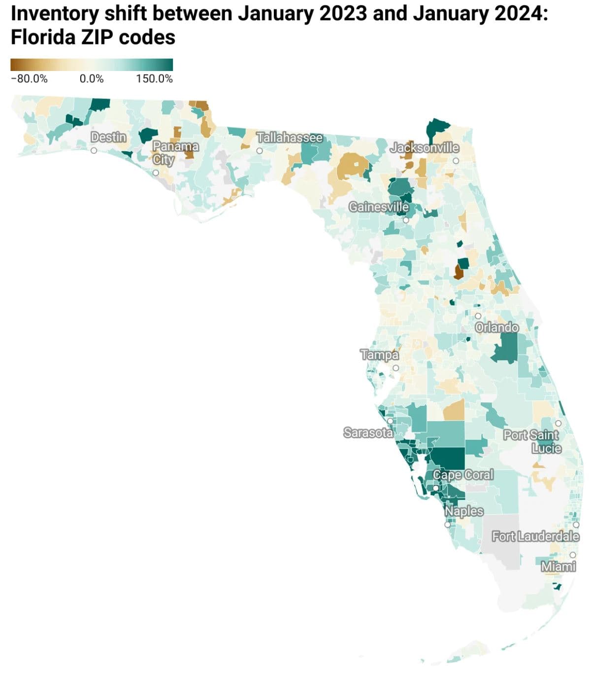 florida inventory shift map